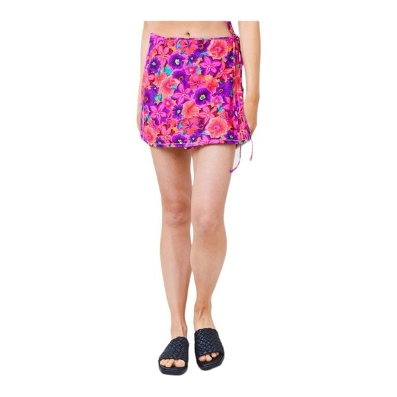REINA OLGA Behati Skirt in Pink Flowers NWT - Picture 1 of 6